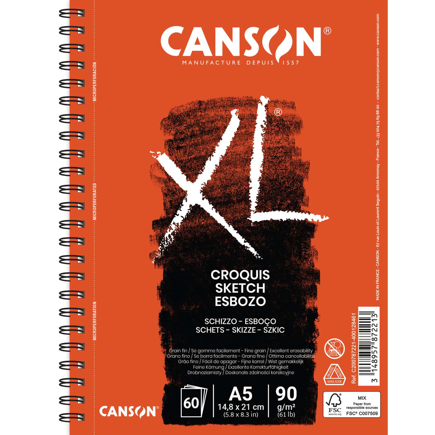 Canson XL Croquis Spiral Sketch Pads 50 000 Art Supplies Your